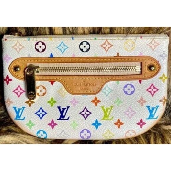 Louis Vuitton Multicolore Monogram Pattern Coated Canvas Wallet Clutch MI1066 - Picture 5 of 13